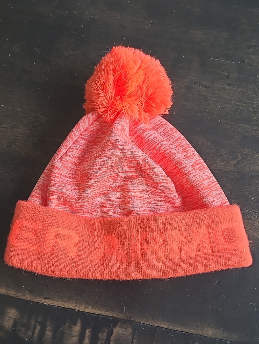 Under Armour Kids Neon Coral Pom Beanie 3-5years